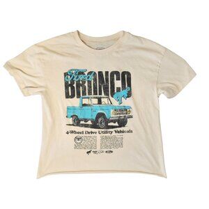 Ford Bronco Vintage Graphic T-Shirt, Pale Yellow/Cream Size Large